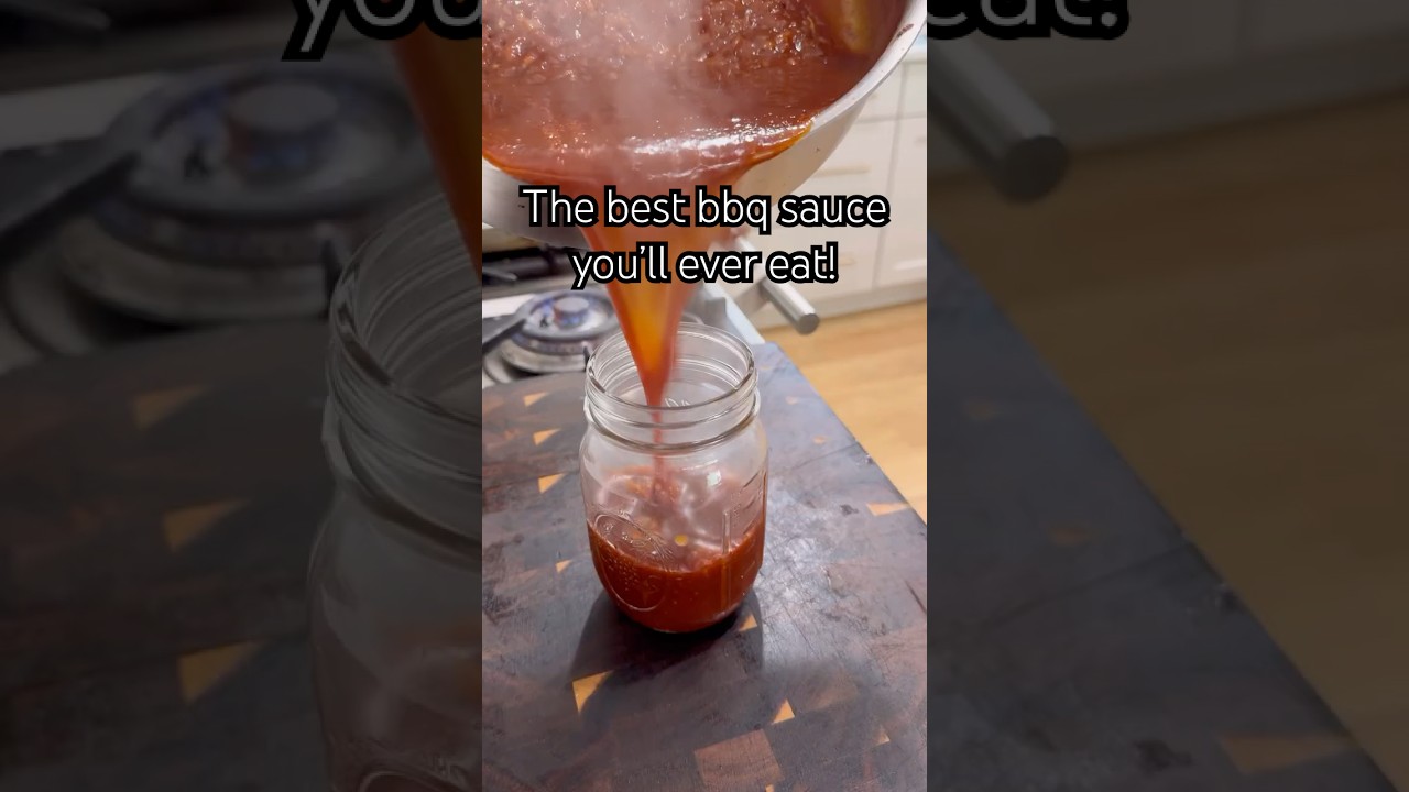 Make my family’s favorite homemade bbq sauce with me! Sweet and tangy! Recipe in comments!!