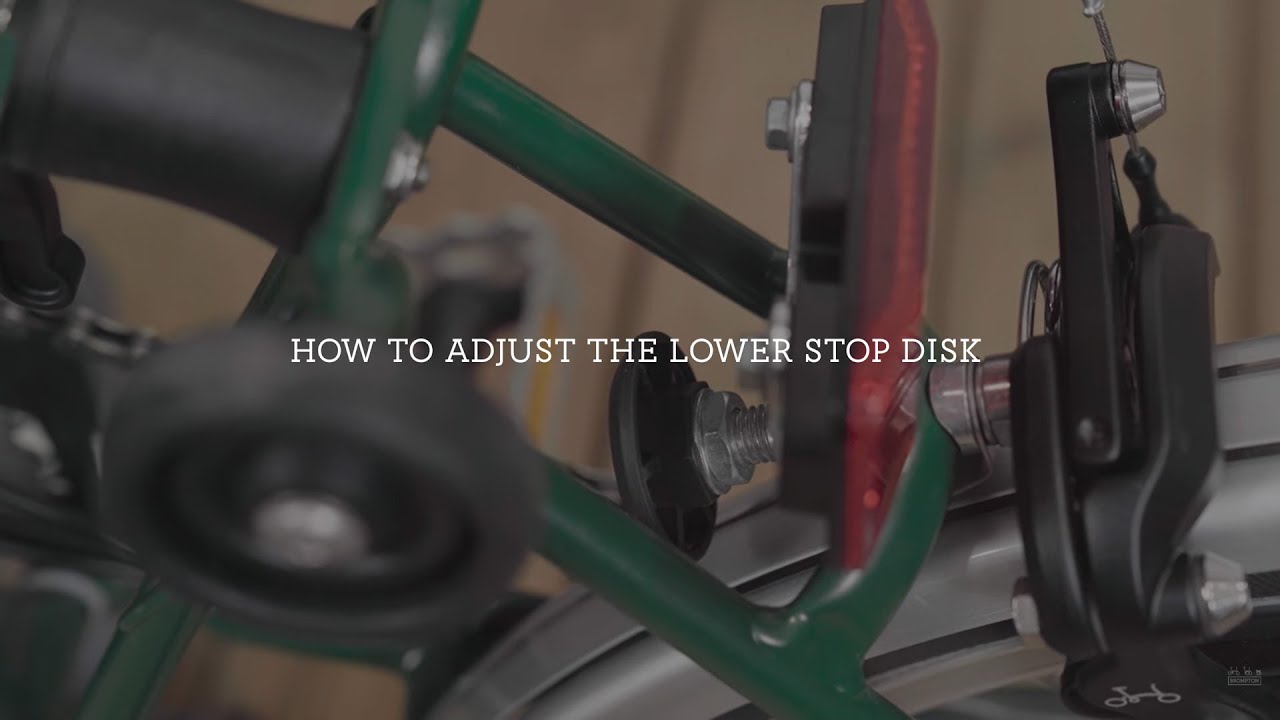 How To Adjust The Lower Stop Disk