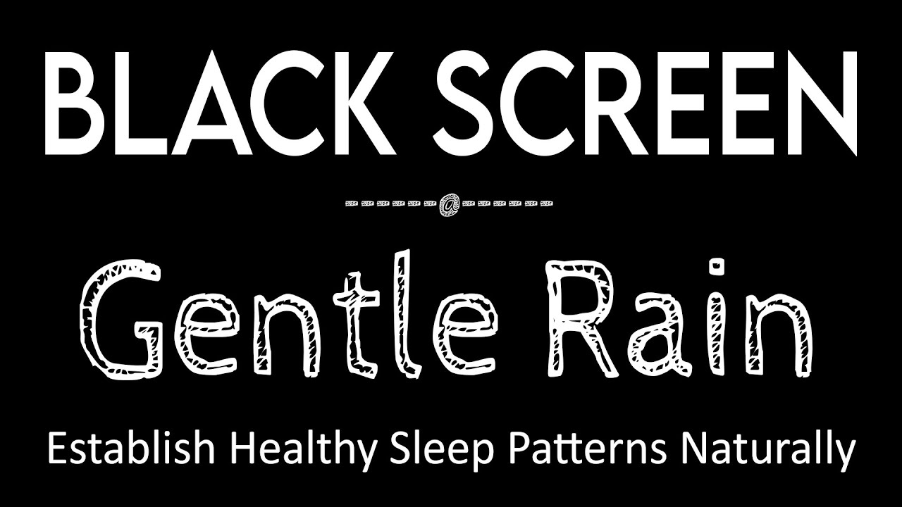 Relief From Insomnia with Gentle Rain Sounds Black Screen | Rain Sounds for Restful Sleep