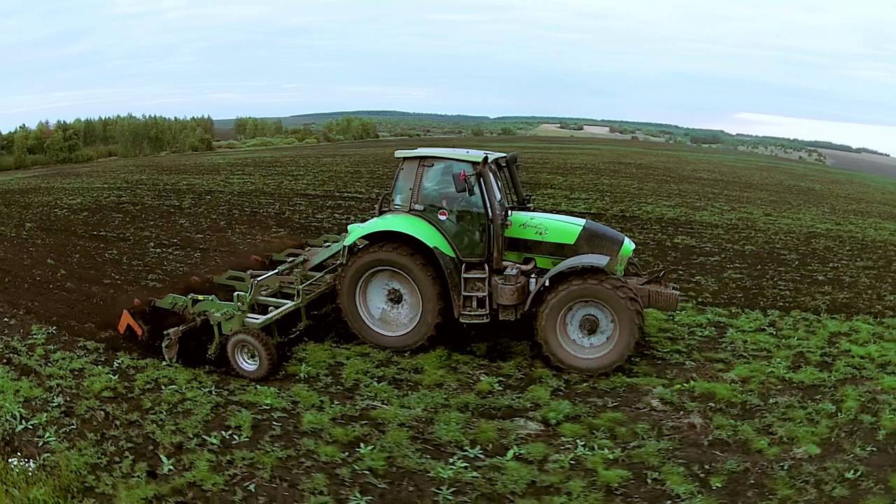 Культивирование с Deutz-Fahr Agrotron 265 и Amazone Pegasus SG 6003-2
