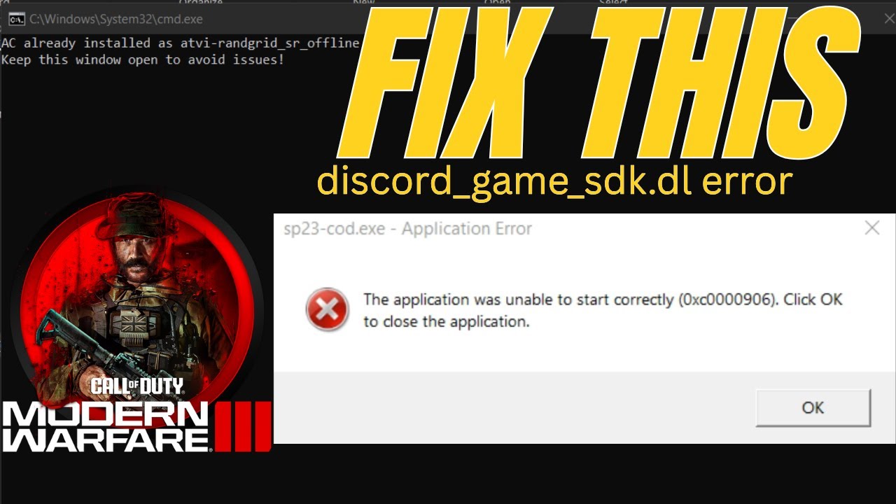 How to Fix discord_game_sdk.dll Missing Error | sp23-cod.exe System Error Solution (Windows 10/11)