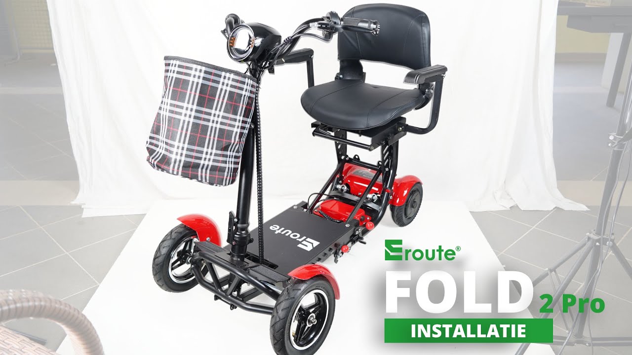 Eroute FOLD 2 Pro Li-ion – Gemakkelijk opvouwbaar – Elektrische opvouwbare scootmobiel voor senioren
