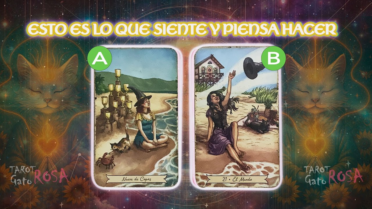 ❤️ 🔍 ESTO ES LO QUE SIENTE Y PIENSA HACER 🔮✨| Elige una carta lectura del tarot amor