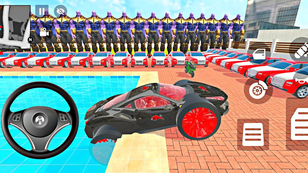 Car bike game*Franklin ordered an Indian Police car and bullet bike 🚛 in the game 🎮With Ferrari🚨