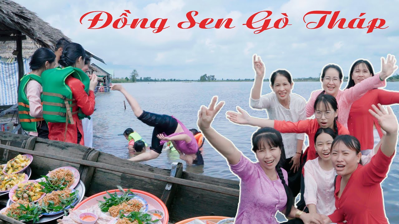 Đồng Sen Gò Tháp mùa nước nổi quá vui | Ký Ức Miền Tây