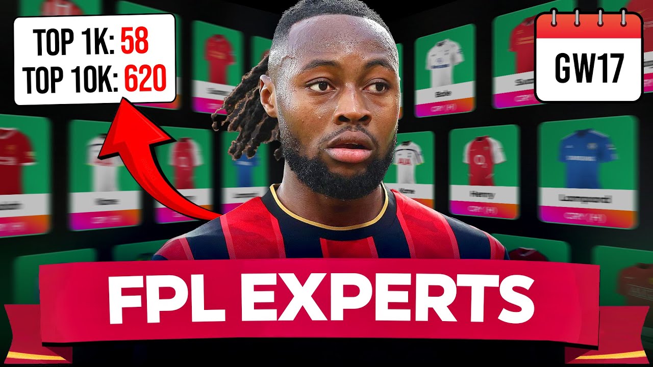 FPL GW17 EXPERTS TEAM 💥 69TH IN THE WORLD! 🌍 GAMEWEEK 17 FREE HIT ✍️