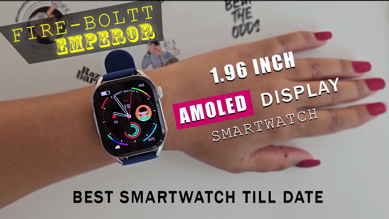 The *BIGGEST 1.96 AMOLED* Display Smartwatch! ⚡️ Fire-Boltt EMPEROR Smartwatch Review @Bolttsports ​