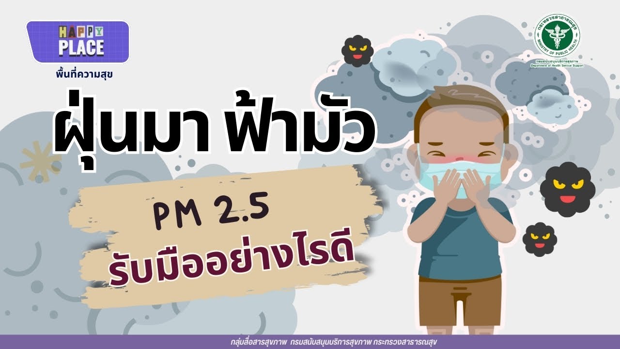 ฝุ่นมา ฟ้ามัว รับมือฝุ่น PM 2.5 อย่างไรดี | กรมสนับสนุนบริการสุขภาพ | HAPPY PLACE