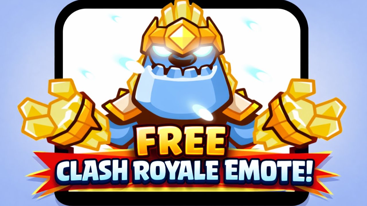 How To Get the FREE Hero Ice Golem Emote in Clash Royale!