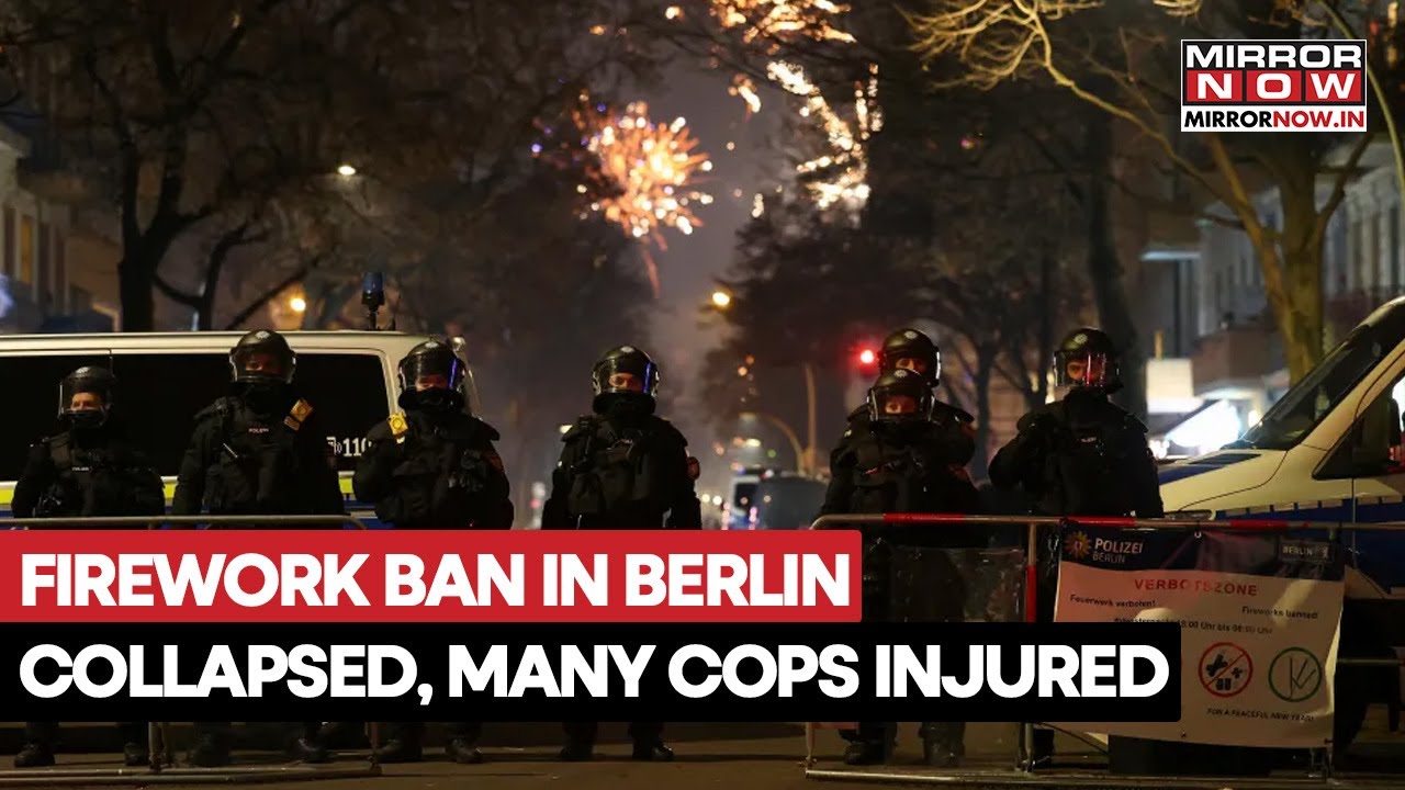 Berlin Firework Ban Violated By New Year Party Goers | Police Officials Injured During Clashes