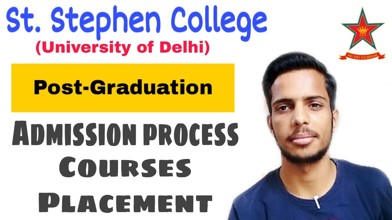 Post- Graduation In St. Stephen College || DELHI UNIVERSITY || CLUSTERcareer