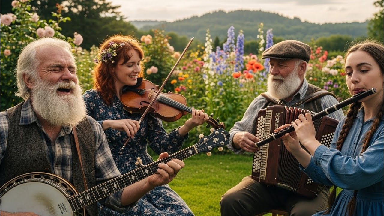 Peaceful Forest Cottage – Joyful Folk Instrumental with Banjo, Accordion, Fiddle & Irish Flute