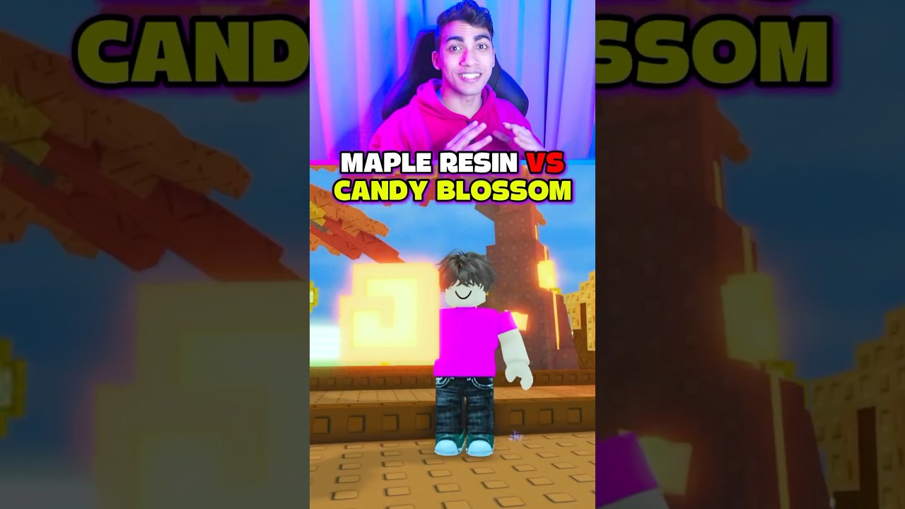 MAPLE RESIN VS CANDY BLOSSOM GROW A GARDEN 😱