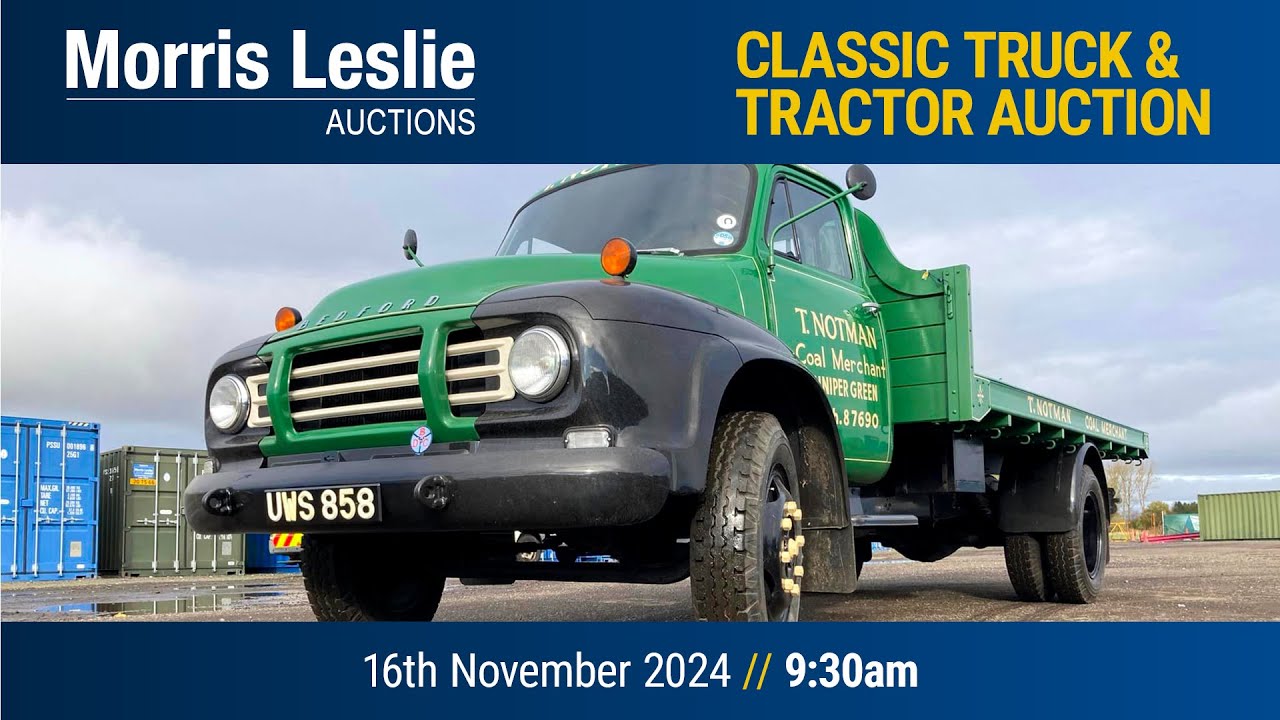 Morris Leslie Classic Truck and Tractor Auction 16/11/2024