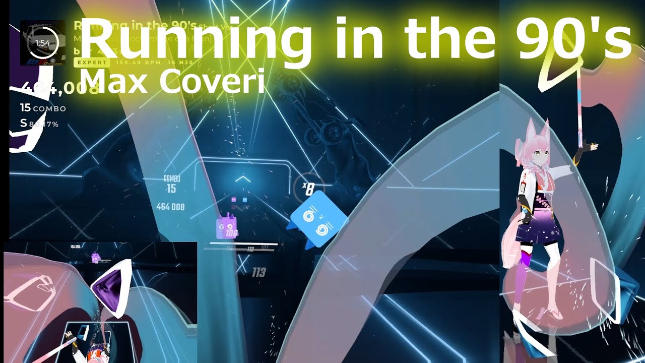 [BeatSaber] Running In the 90's - Max Coveri ; EXPERT playthrough