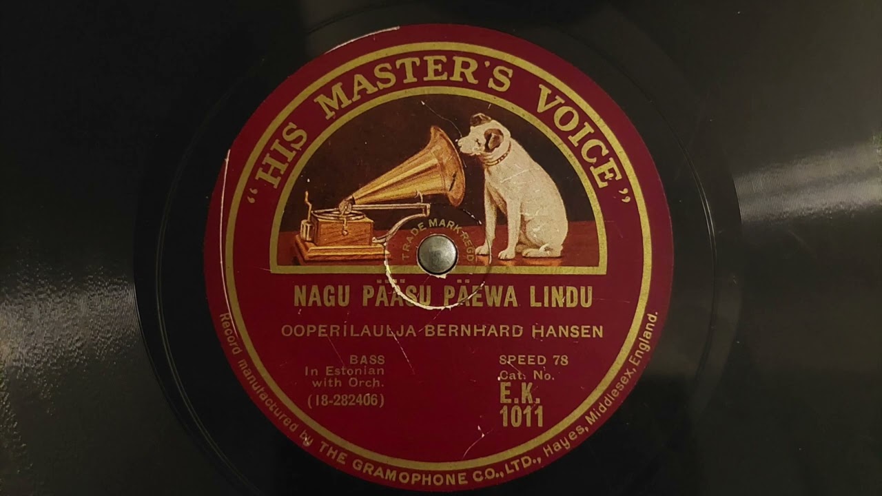 Bernhard Hansen - Nagu pääsu päewa lindu (1927)