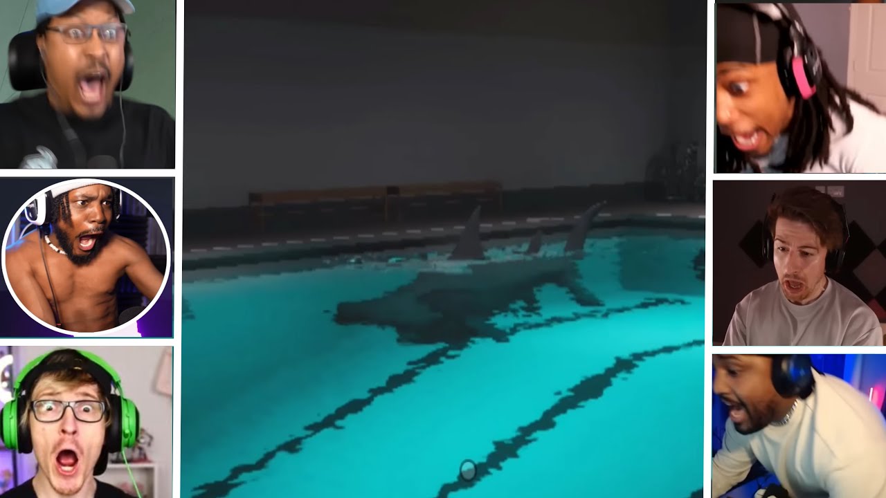Gamers react to jumpscares in Sharks and Minnows