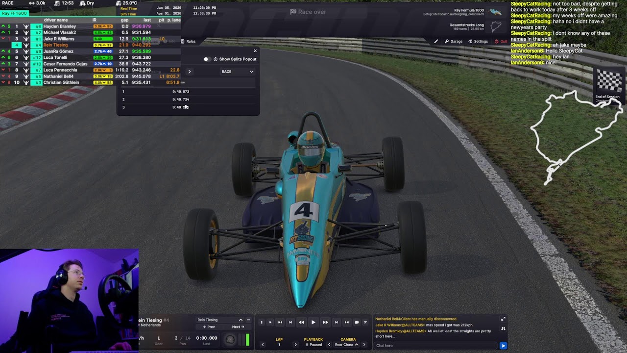 iRacing FF1600 SoF @ Nordschleife Combined (NL/ENG)