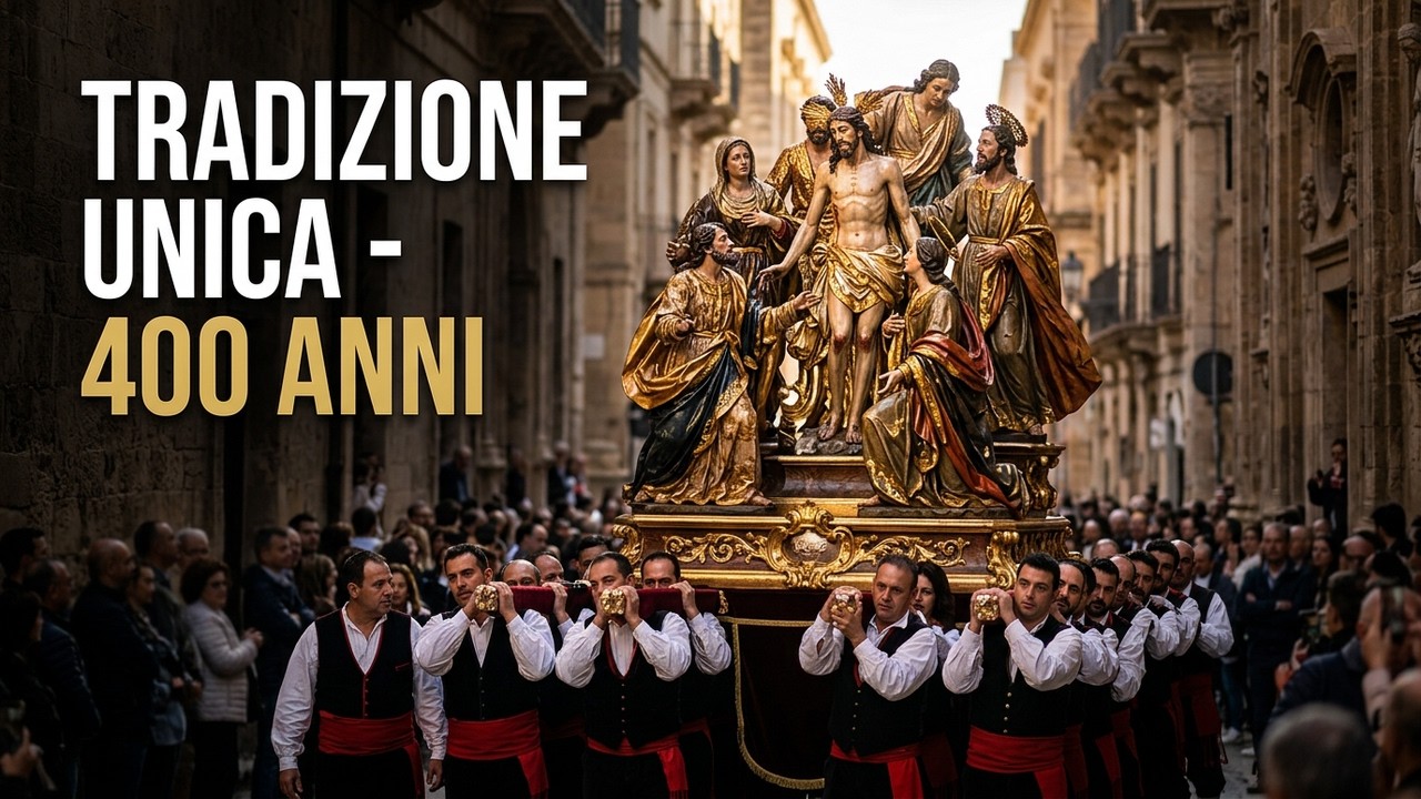 Processione dei Misteri di Trapani a Pasqua 2025! Il rito che emoziona da oltre 400 anni.