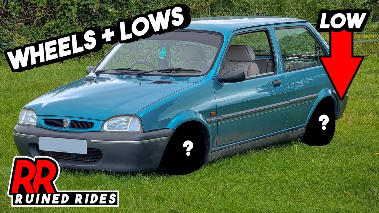 Ruined Rides - Rover Metro 100 lowering suspension + New wheels