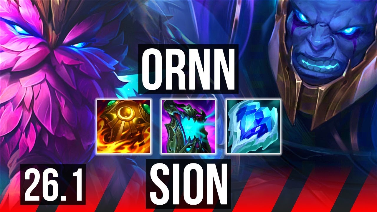 ORNN vs SION (TOP) | 64K damage | EUW Master | 26.1