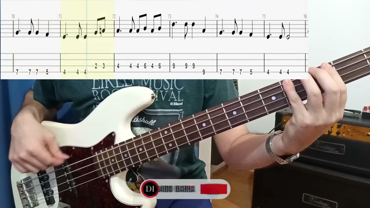 Por mil noches - AIRBAG - Bajo cover + TABS