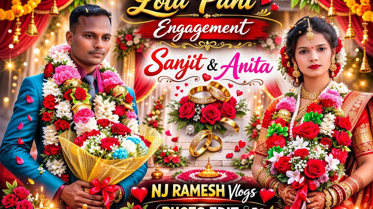 Lota Pani Lathikata Kanarsuan 💍 Sanjit & Anita Engagement | NJ RAMESH Vlogs