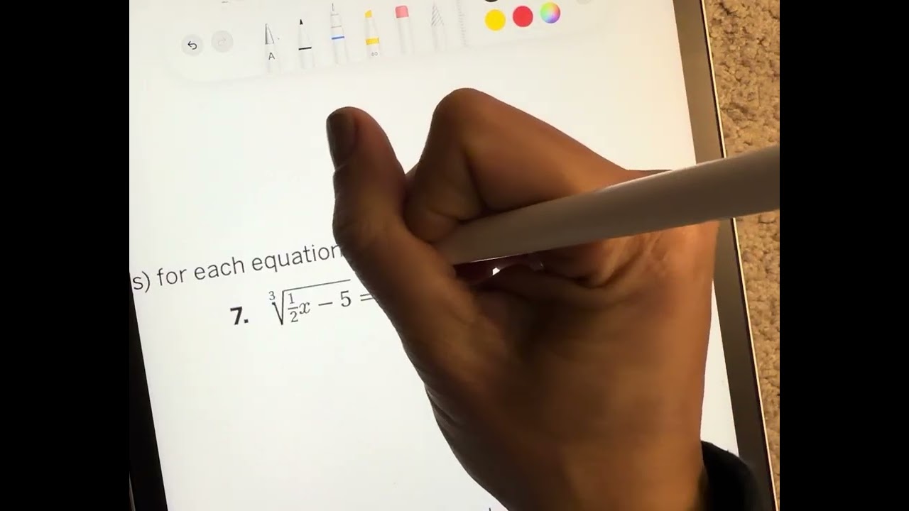 Algebra 2 amplify 5.10 homework rational exponents solving root equations 