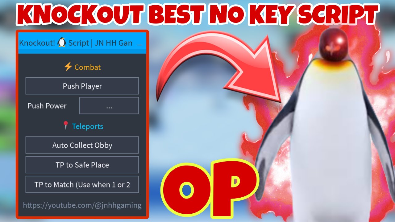 Knockout! BEST SCRIPT *NO KEY* - Push Player, Auto Win, Auto Farm, Anti Slip, Anti Knock Out & More!