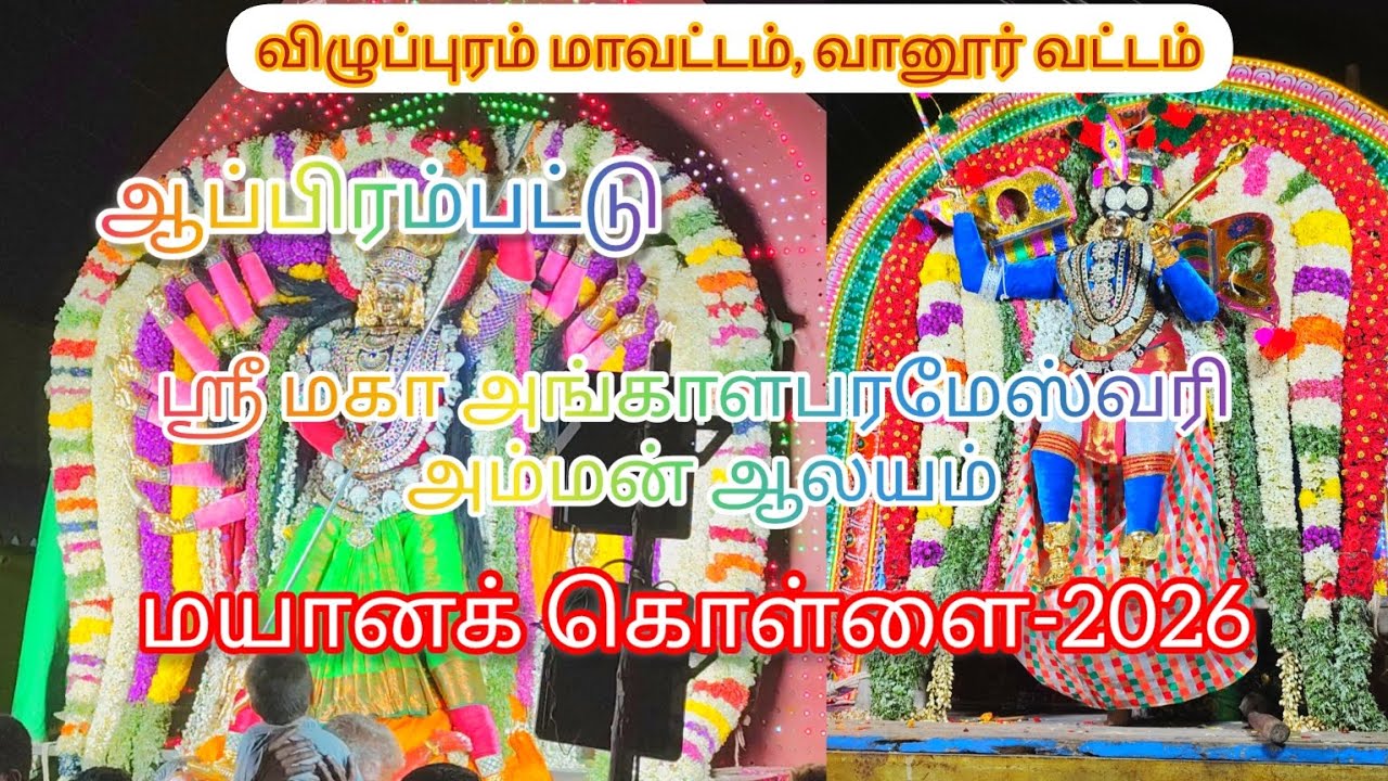 ஆப்பிரம்பட்டு  ஸ்ரீ மகா அங்காளபரமேஸ்வரி அம்மன் ஆலயம் மயானக் கொள்ளை -2026