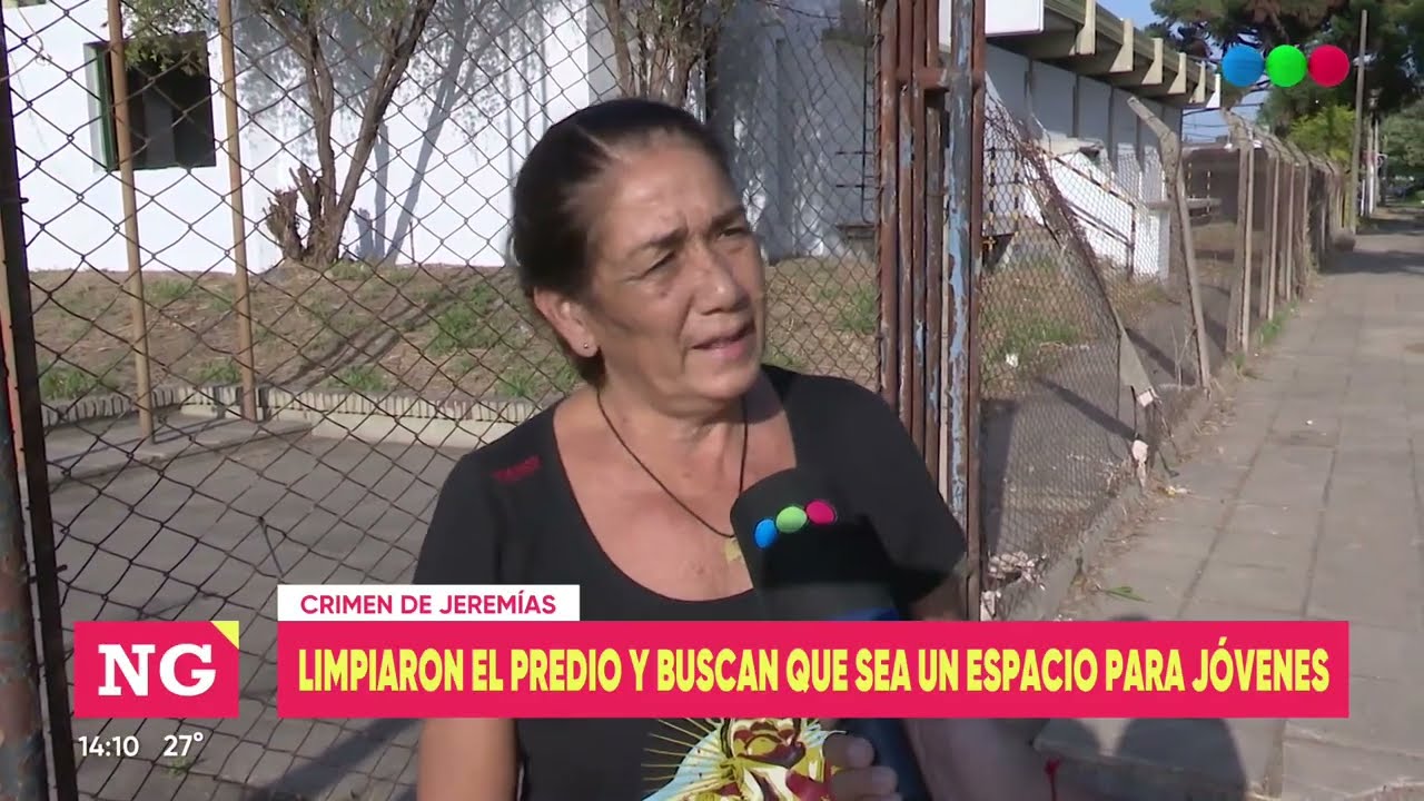 Limpiaron el predio en el cual fue asesinado Jeremías