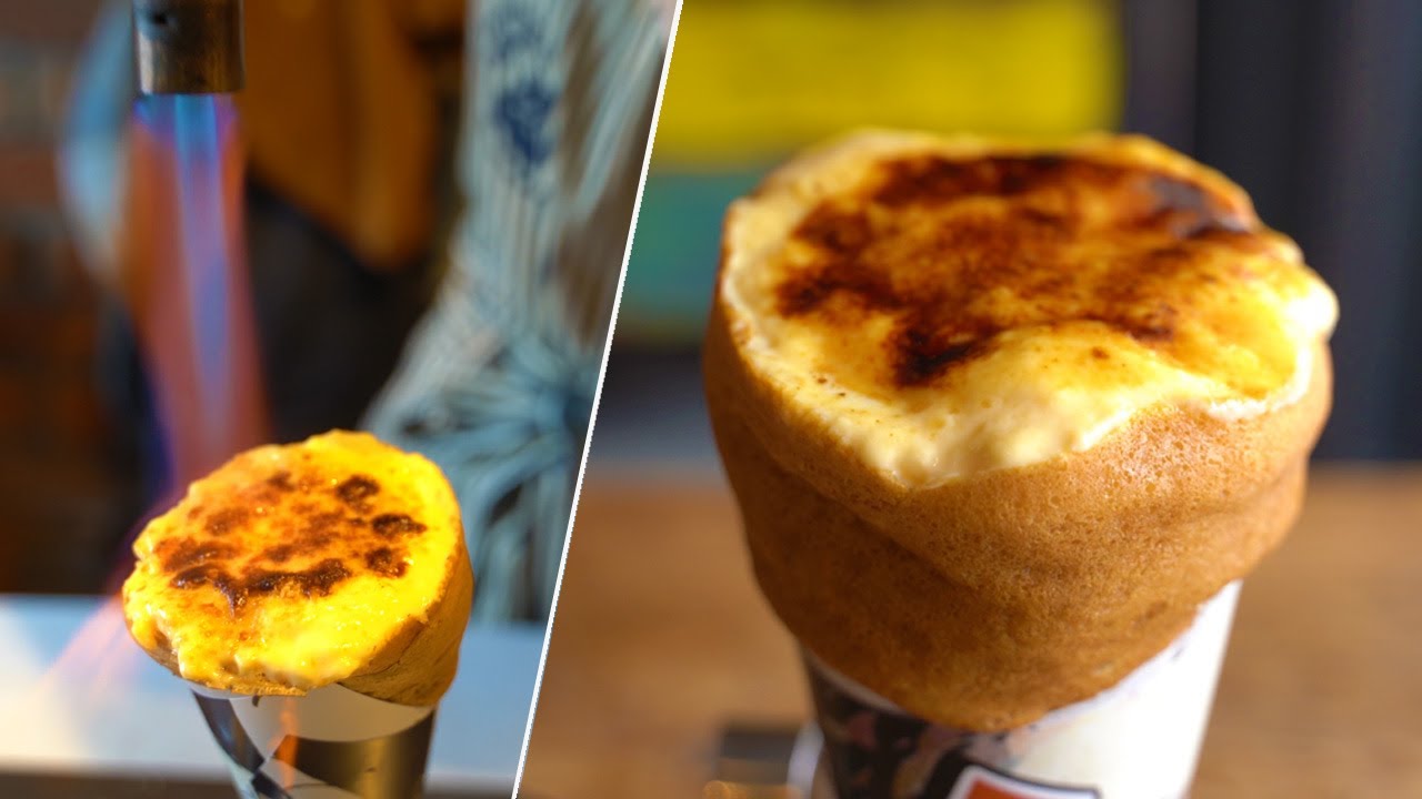 【ブリュレクレープ】元パティシエがコーヒー生地で作るこだわりクレープ｜Cream Brulee Crepe｜Japanese Street Food｜クリームブリュレ｜CAFE BEACH TREE