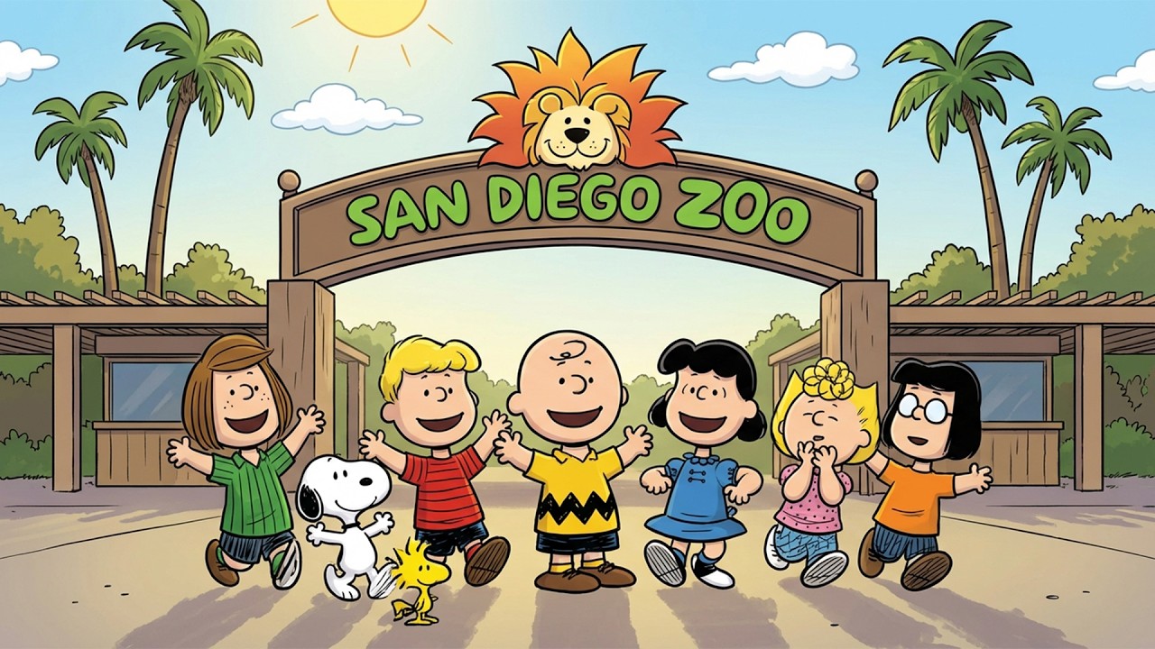 Snoopy & the Peanuts Gang San Diego Zoo Trip 🦒🐨 Relaxing Cozy Jazz Holiday Playlist