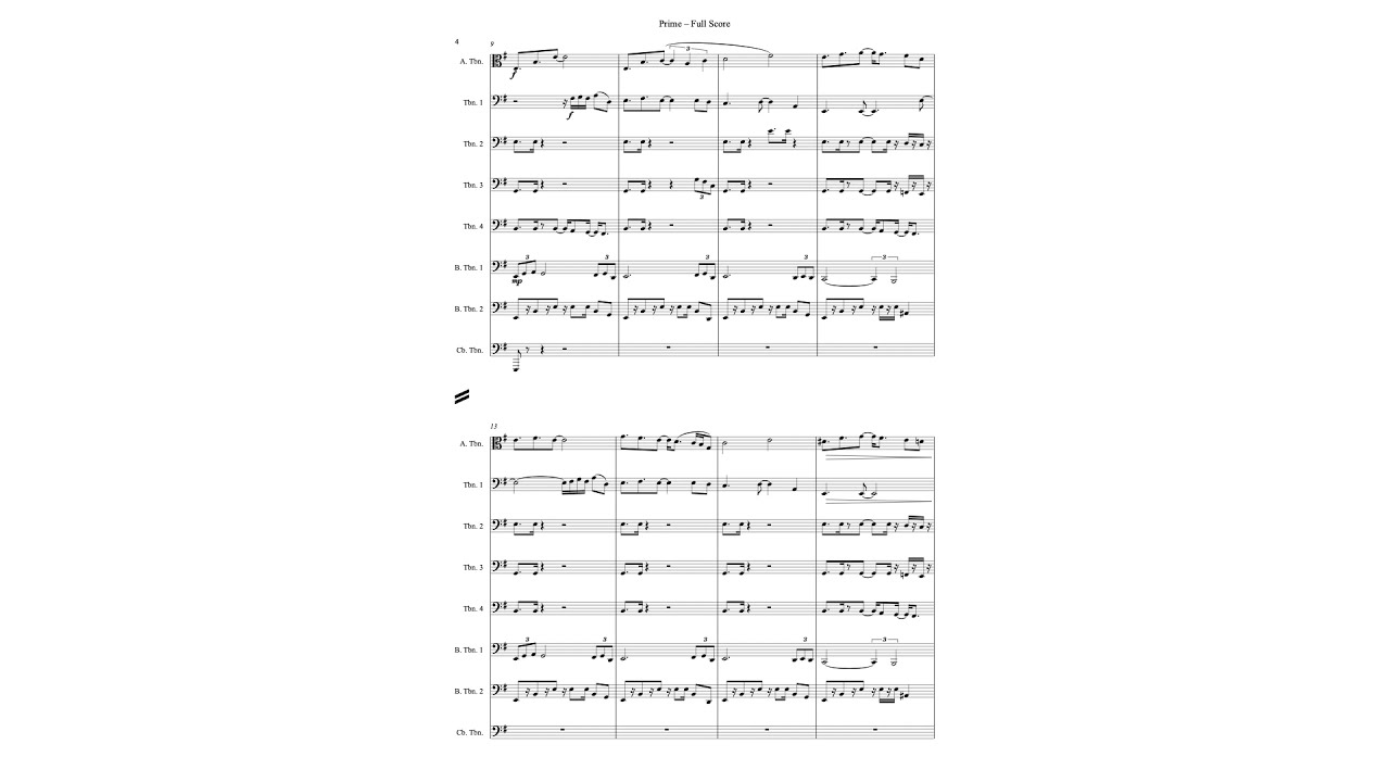 Prime (for Trombone Octet) - Joshua Clayton