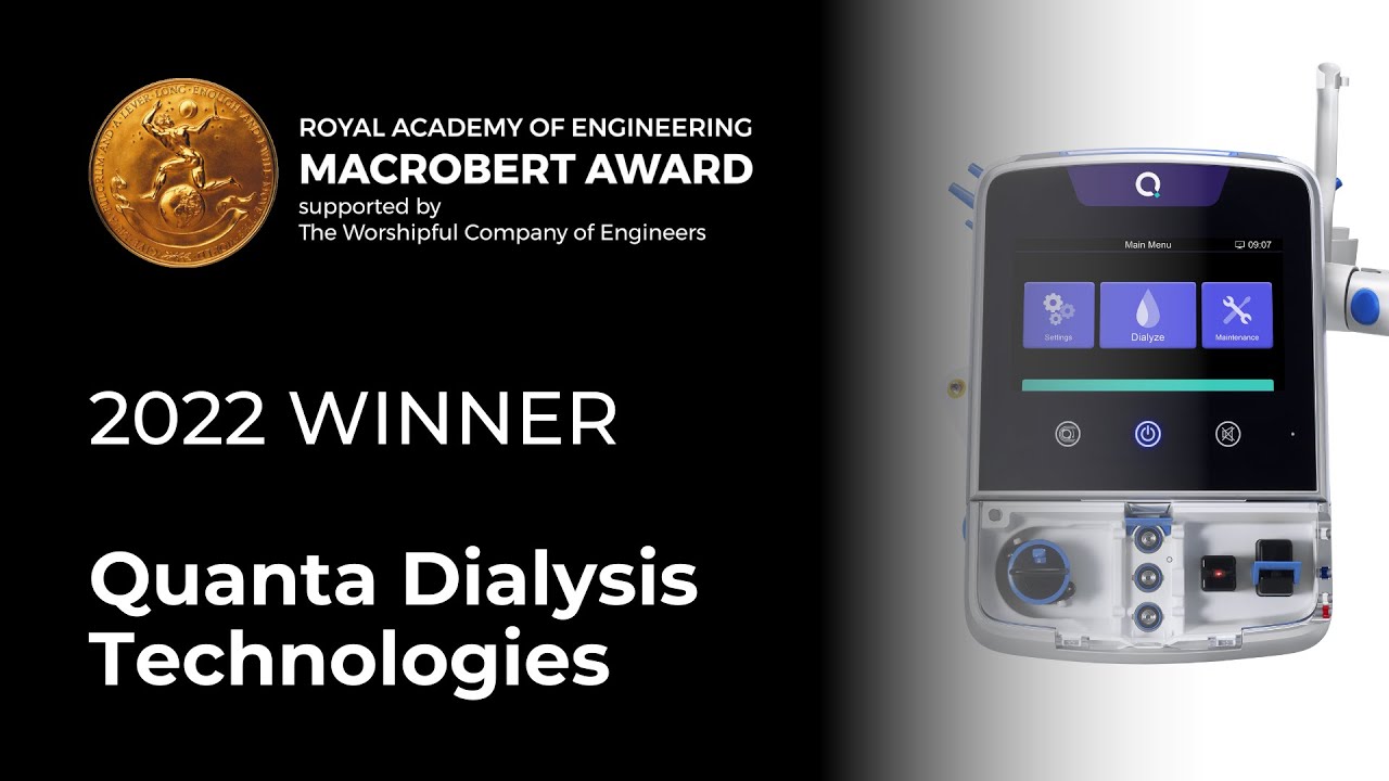 Quanta Dialysis Technologies - winner of the 2022 MacRobert Award