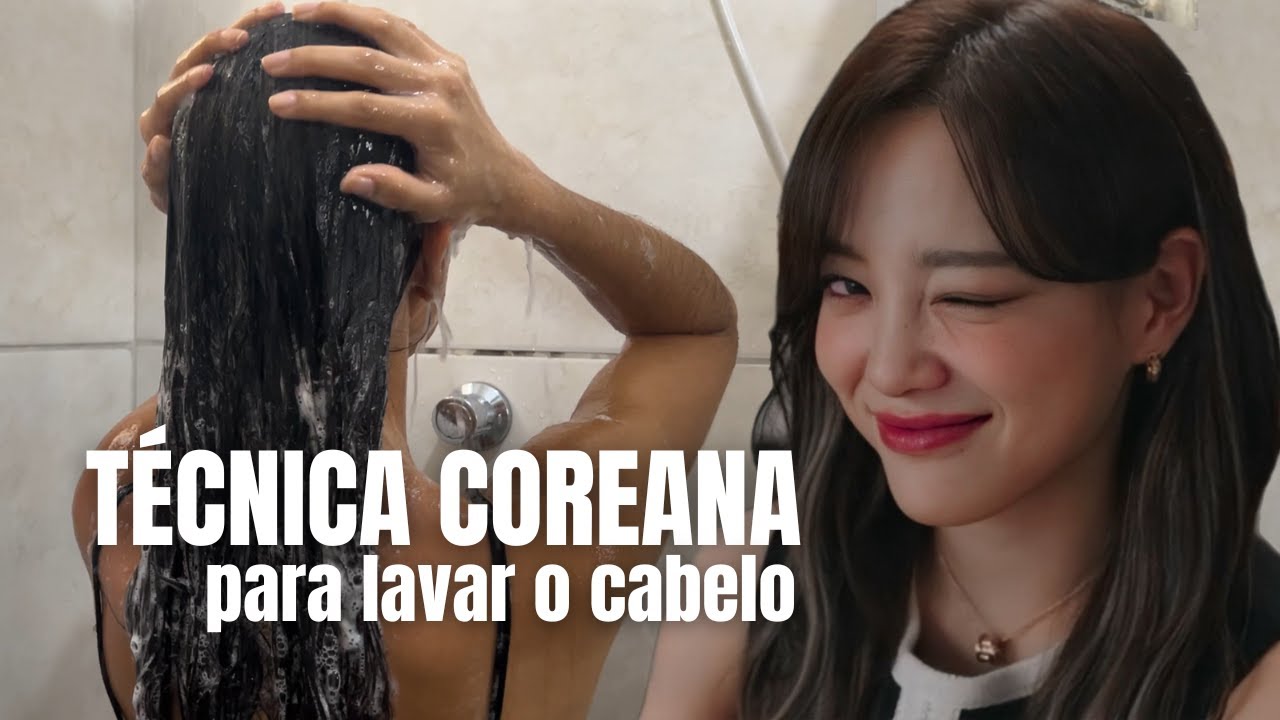Testei a T&eacute;cnica COREANA de Lavar o CABELO 😱