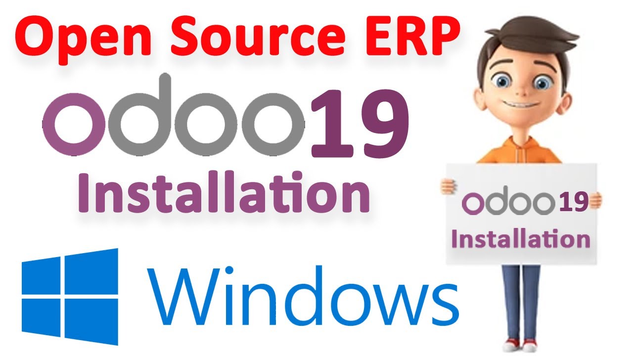 Установка Odoo 19 в Windows. Полное руководство по загрузке, настройке и установке первого модуля.