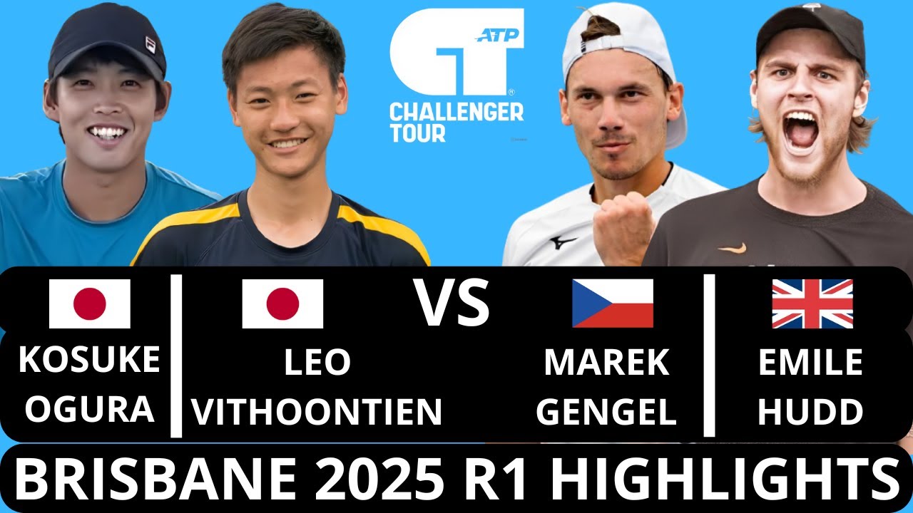 Kosuke Ogura 小倉孝介 & Leo Vithoontien vs Marek Gengel & Emile Hudd | Brisbane 2025 R1 Highlights