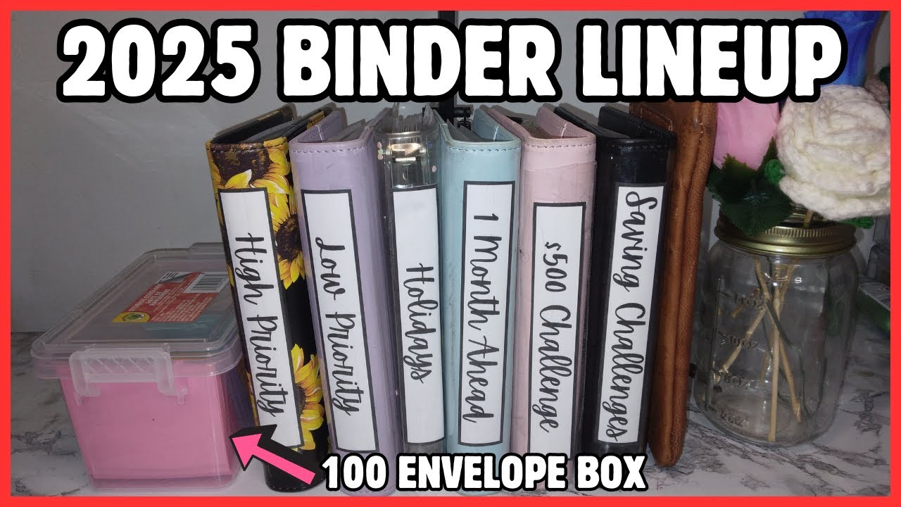 2025 BINDER LINEUP AND GOALS | WHATS IN MY SINKING FUND and SAVING CHALLENGE BINDERS?| #cashstuffing