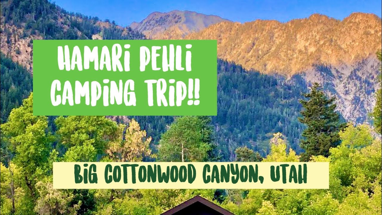 Indian Family Camping in USA (Location: Big Cottonwood Canyon, Utah)