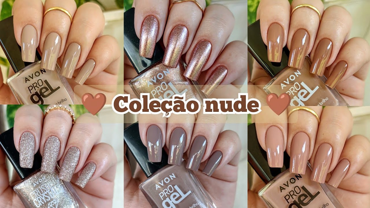ESMALTE PRO GEL AVON COLEÇÃO NUDE NOVAS CORES 2022