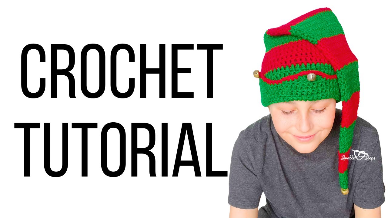 Crochet Elf Hat Tutorial | Long Stocking Hat (child size)