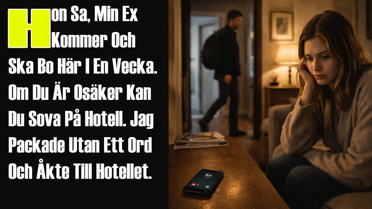 Hon Sa, Min Ex Kommer Och Ska Bo Här I En Vecka. Om Du Är Osäker Kan Du Sova På Hotell. Jag Packade