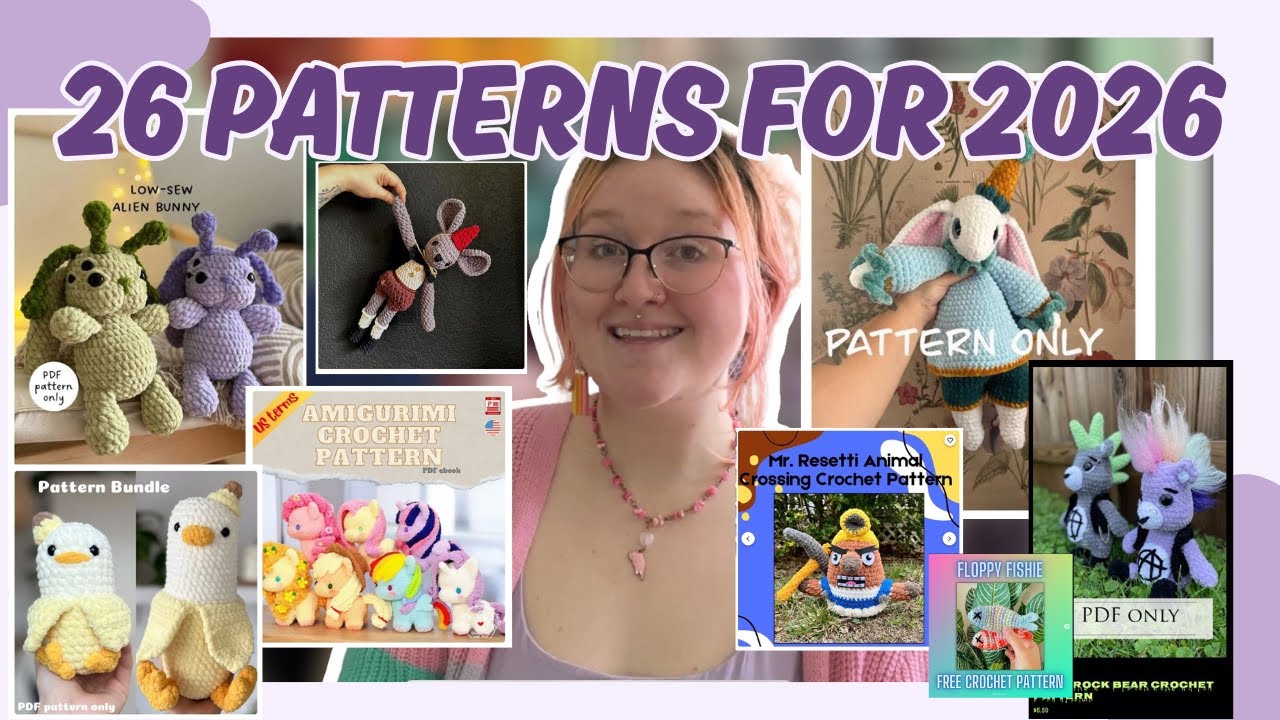 26 Patterns I Want To Make In 2026 | Free and Paid Crochet Plush Pattern List | Crochet Amigurumi
