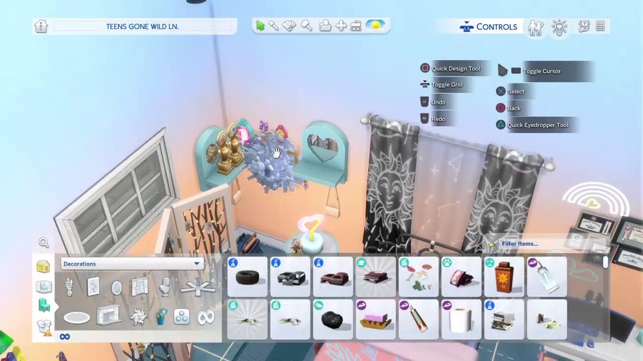 TEENS GONE WILD LOT BUILD &DECOR #Sims4 #THESIMS4 #SIMS4DECOR #Sims4housebuilds #sims4ideas