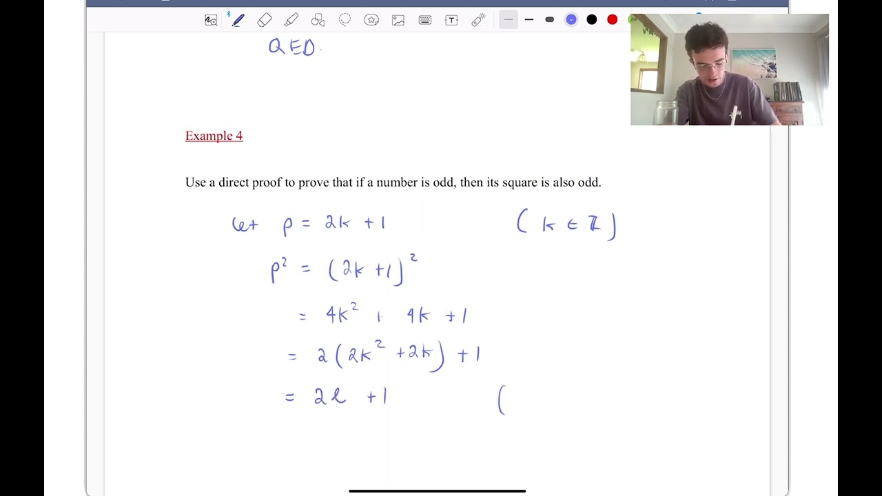Methods of Proof (Part 1 of 5: Simple Proofs Involving Numbers) - Extension 2