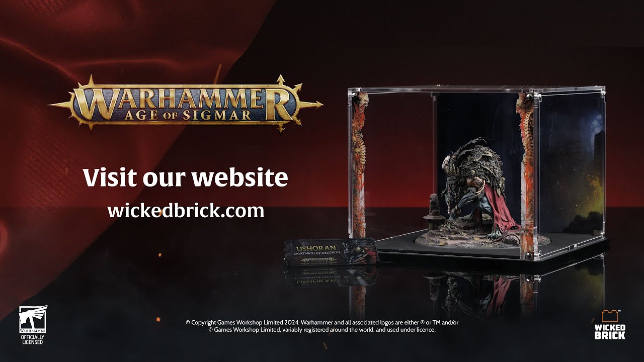 Limited Edition display case for the Warhammer Age of Sigmar Ushoran, Mortarch of Delusion miniature