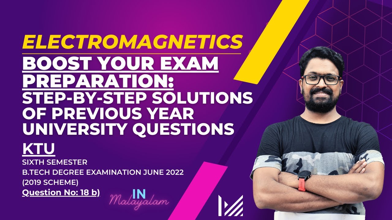 Step by step Solution of previous year question paper | S6 KTU 2019 Scheme | Module 1 | 18 b)
