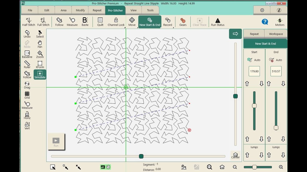 Pro Stitcher-Reload and Reposition after removing the quilt off your longarm frame. 
