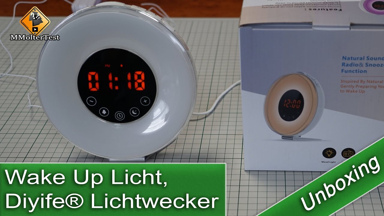 Wake Up Licht, Diyife Lichtwecker - Unboxing